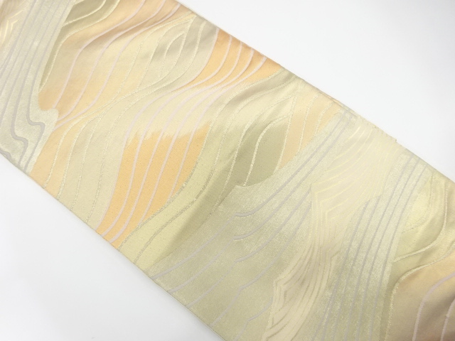 JAPANESE KIMONO / FUKURO OBI / SILK / WOVEN WAVE